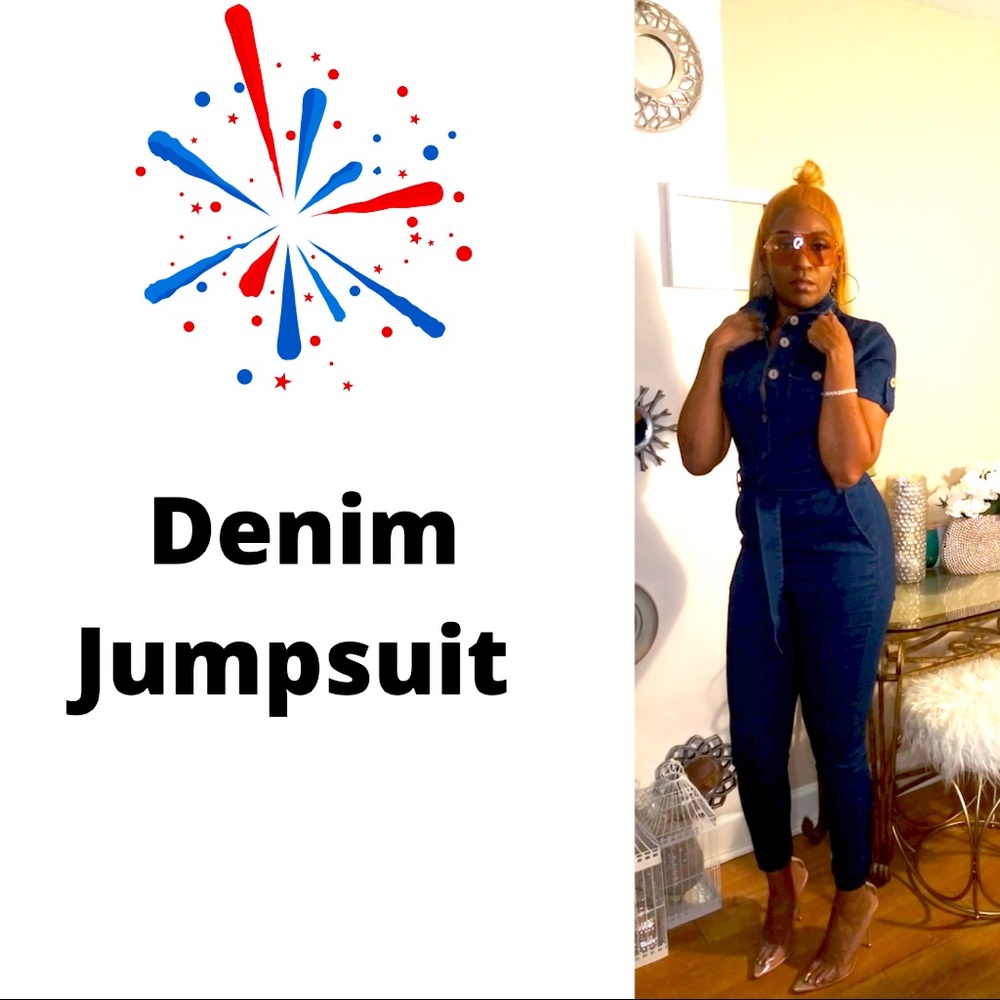 Cute Denim  jumpsuit